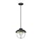 Z-Lite Ansel 1 Light Outdoor Pendant, Black & Black 590P-BK - alternate 1